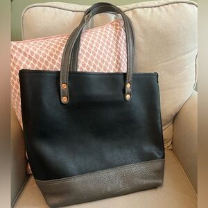 Black and Gray Women's Tote Bag